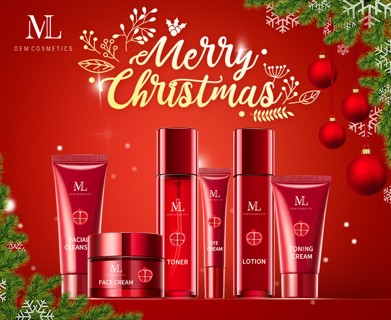 Kosmetik OEM MLXL Mengucapkan Selamat Natal dan Tahun Baru